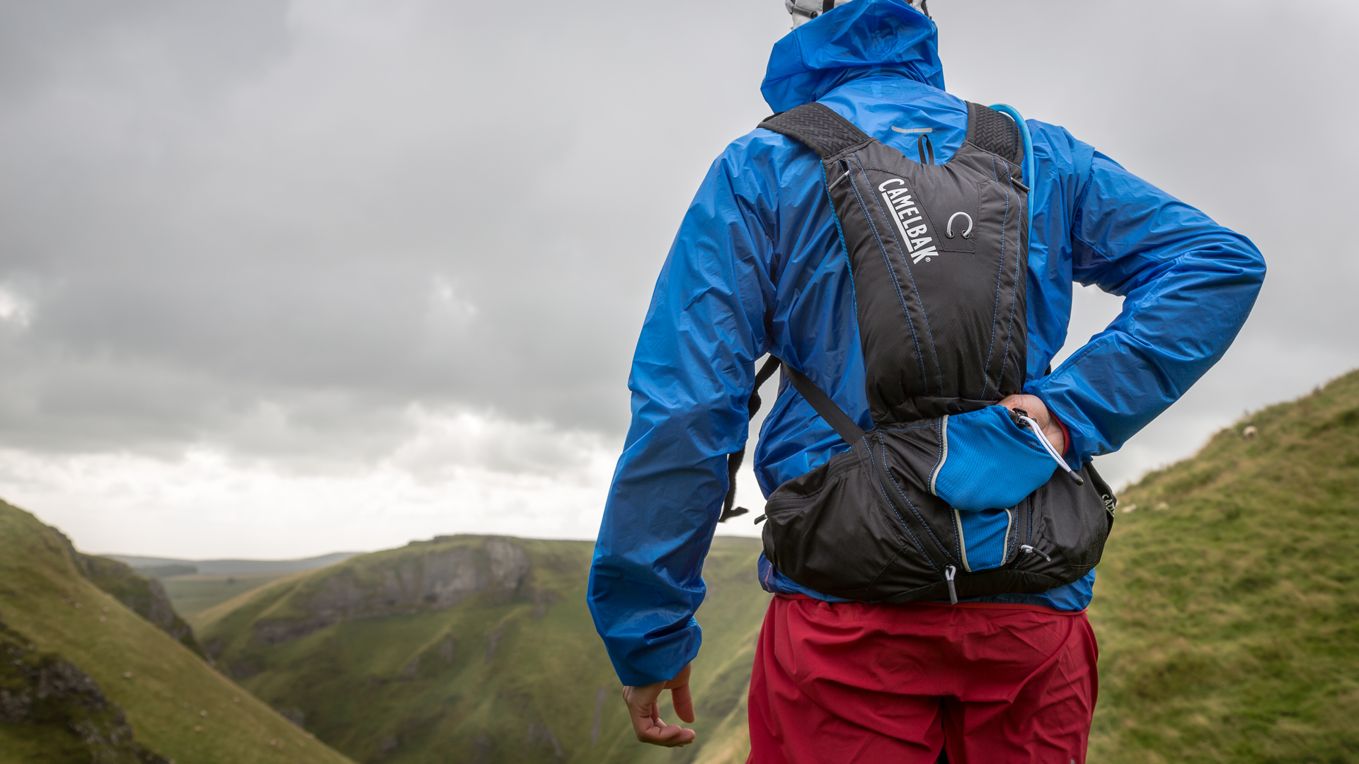 Camelbak Octane LX pack running in the Peak District