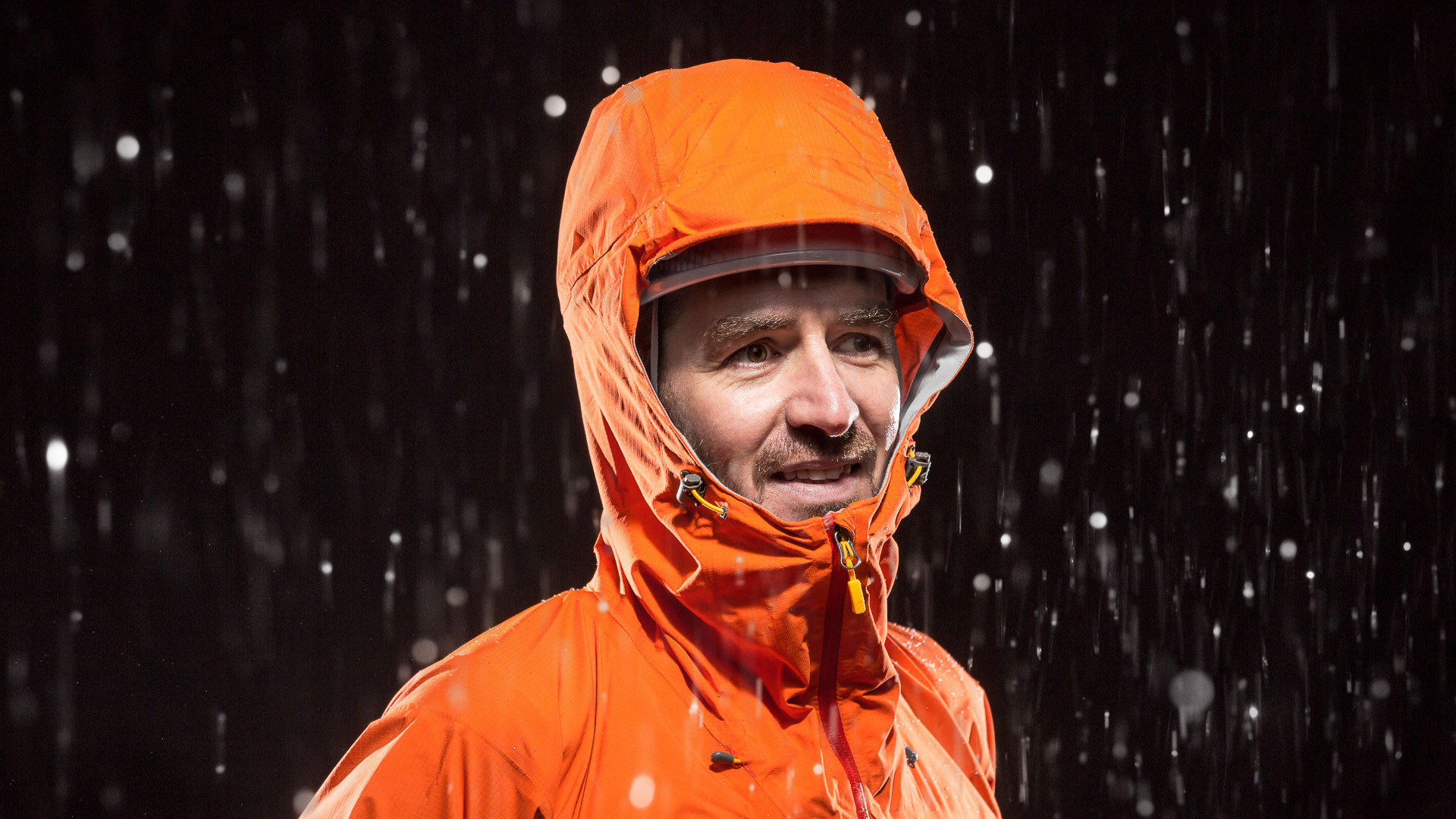 Rab Firewall Jacket hood with helmet