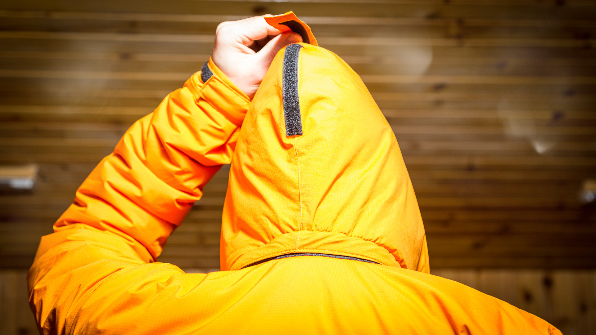 PH Designs Kappa Jacket hood close-up rear view