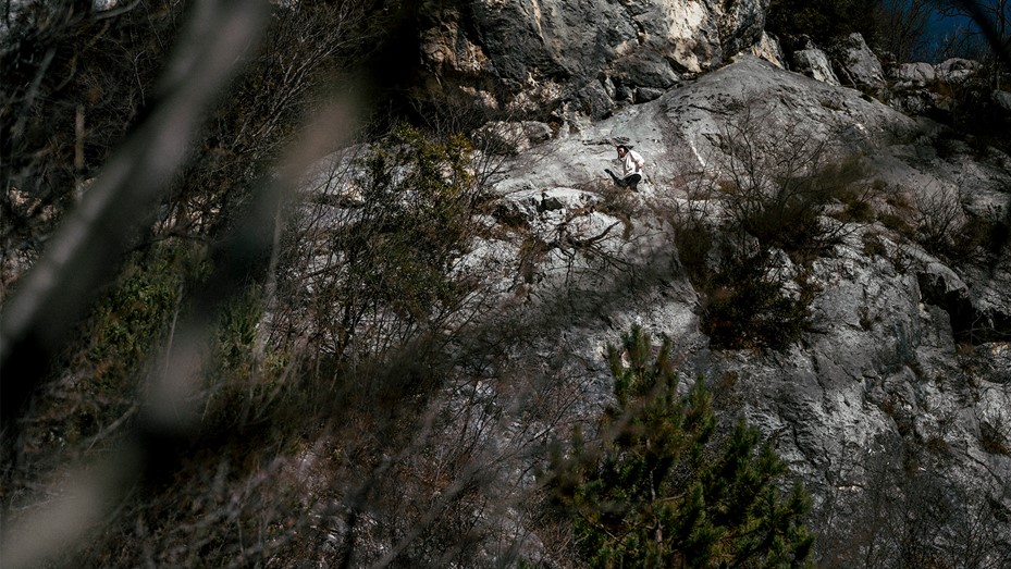 Terrex Adidas Spinnova trail hiking hoodie