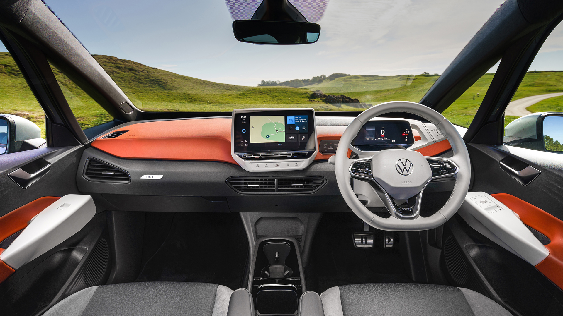 battery powered electric VW ID car