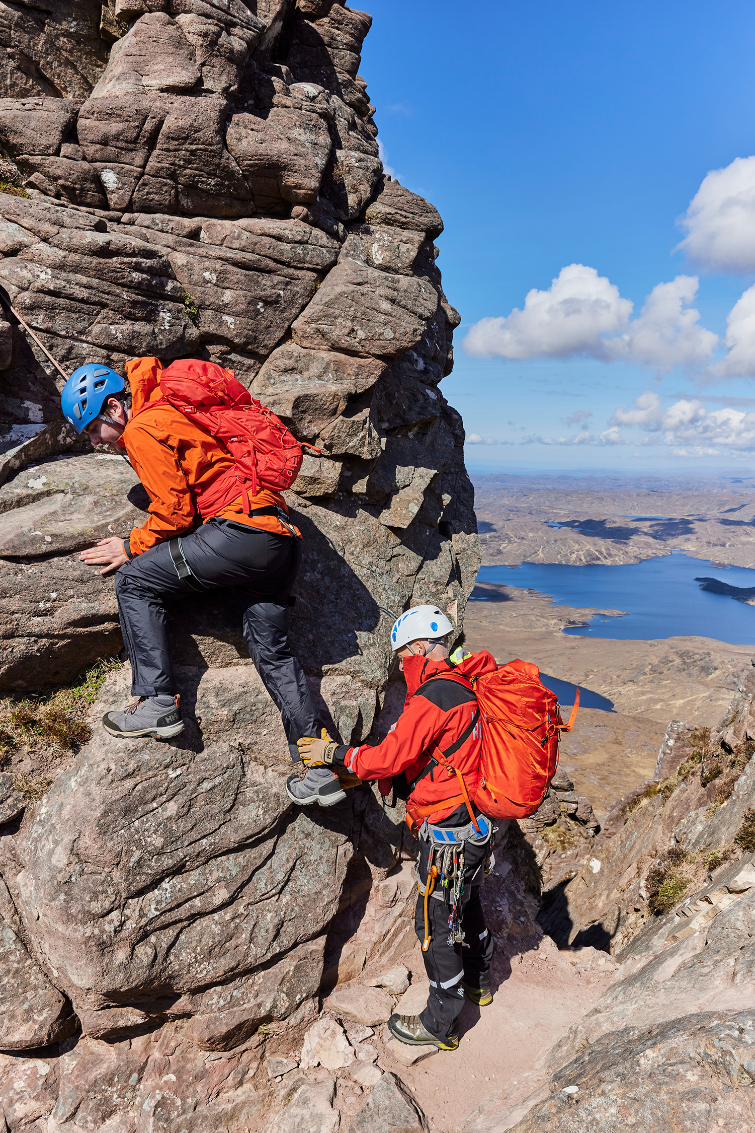 helly hansen stac pollaidh press mountain rescue climb