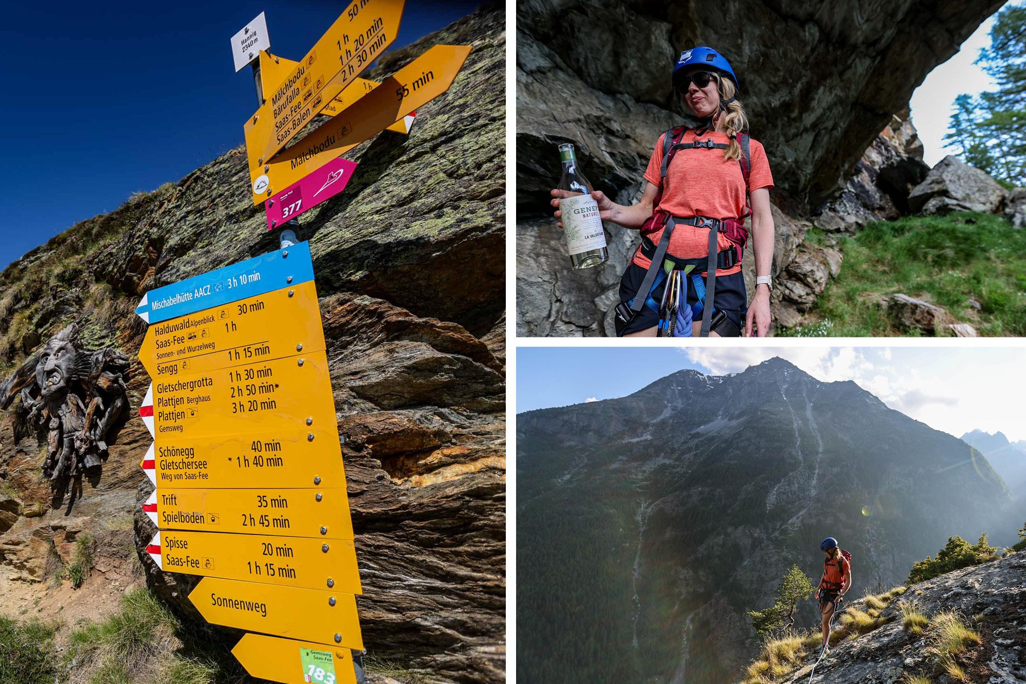 Via Ferrata in Saastal Switzerland CREDIT Dave MacFarlane